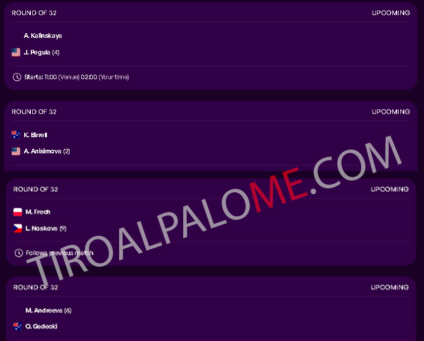 wta brisbane miercoles 7 enero 2026 tiroalpalo